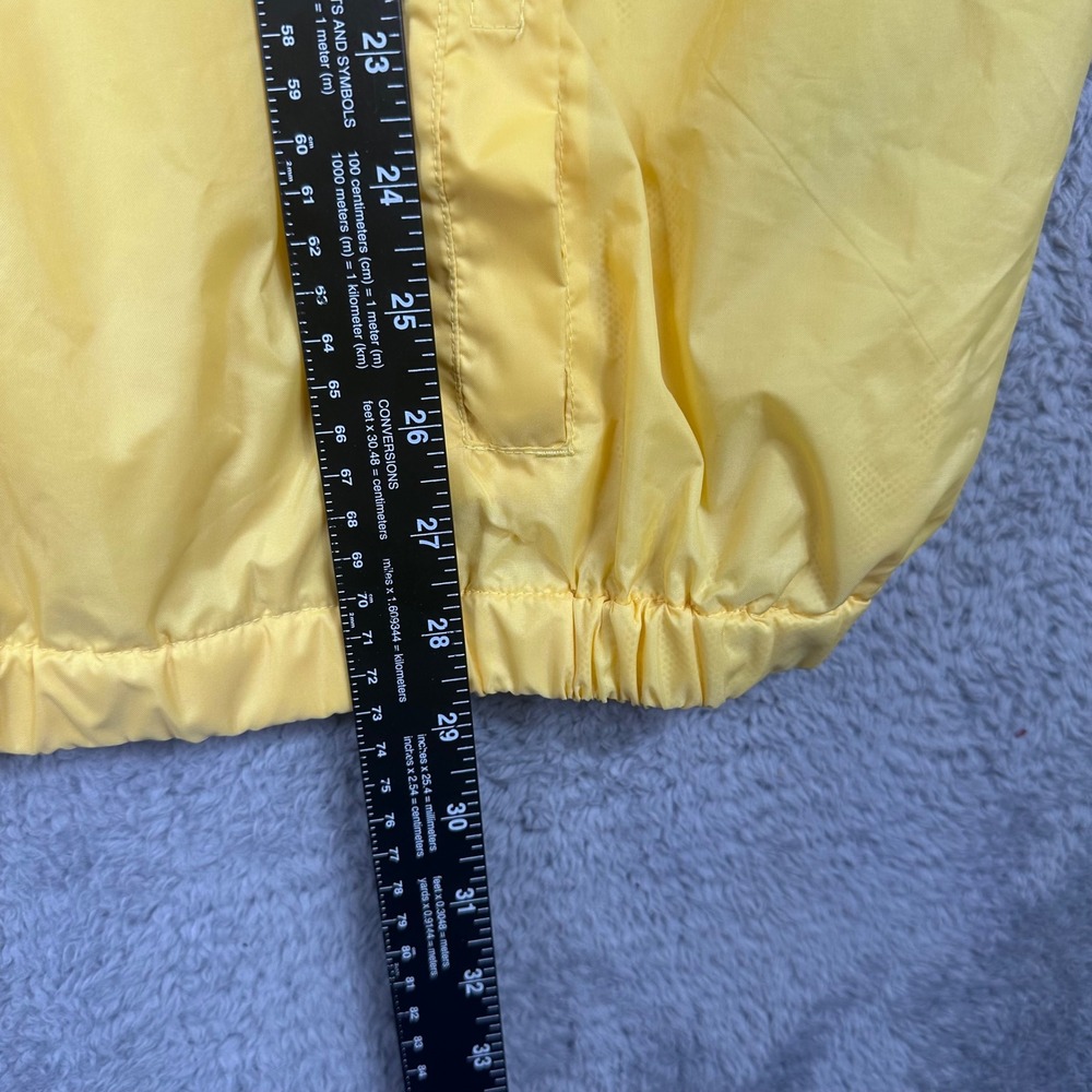Tommy Hilfiger Golf Windbreaker Anorak Mens XL Yellow Y2K Quarter Zip Hooded - Picture 4 of 10